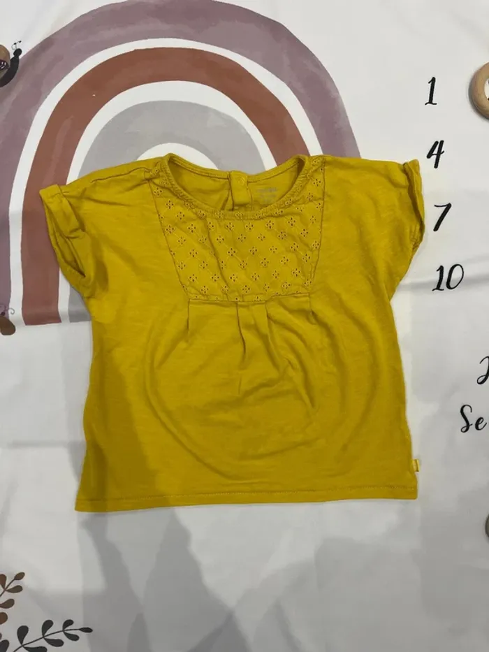 Lot de 4 t-shirts bébé fille - Obaïbi - 23 mois / 86 cm - photo numéro 2