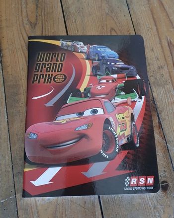 Cahier petite taille A5 Cars Disney