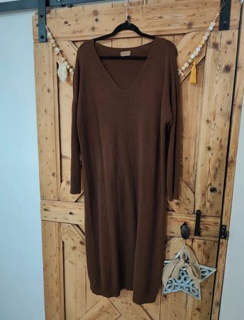 Robe pull marron TU