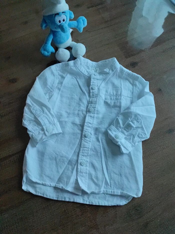 Chemise blanche col mao - photo numéro 2