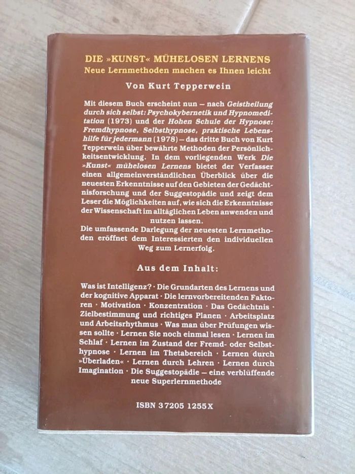 Die Kunst mühelosen Lernens - Kurt Tepperwein - photo numéro 2