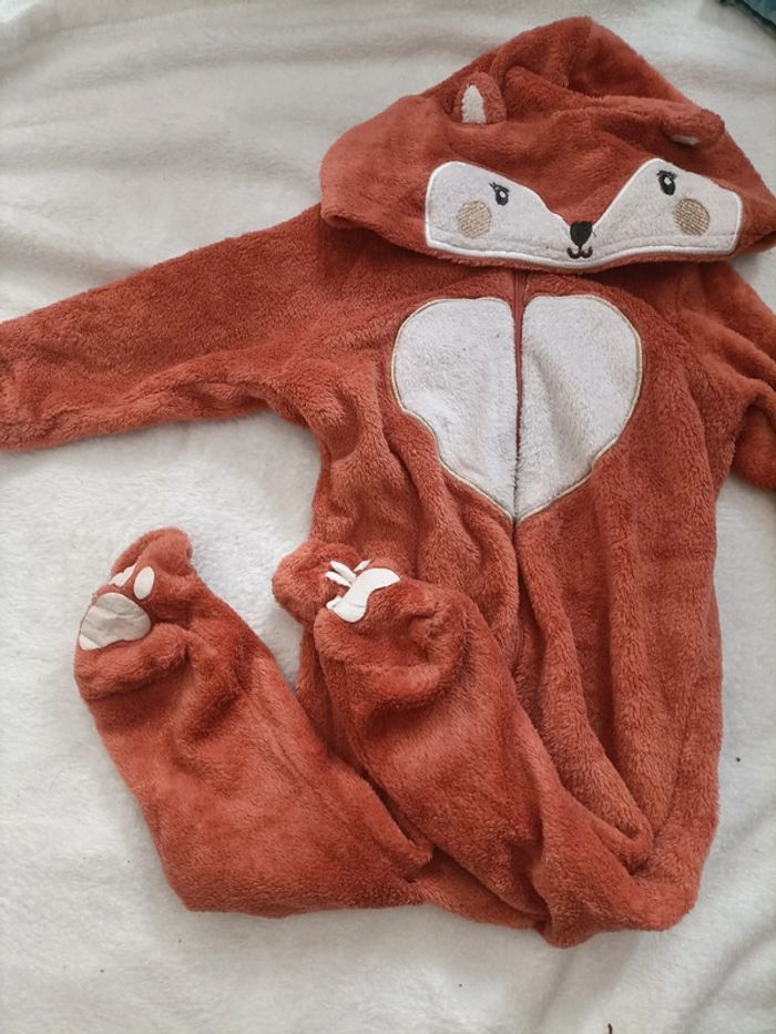 Combinaison bébé 12 mois Loutre/Renard