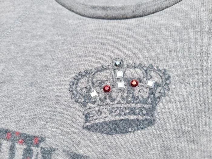 IKKS robe 10 ans, gris et bleu marine,jupe dentelle - photo numéro 4