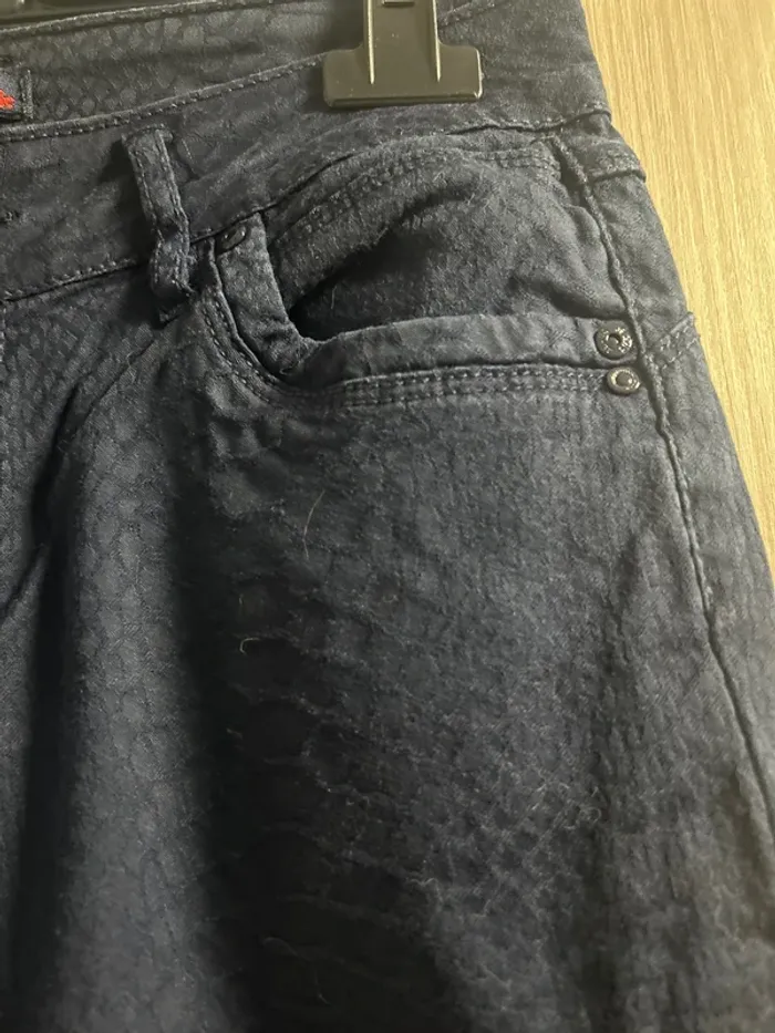 Pantalon coupe skinny taille 38 couleur marine - photo numéro 6