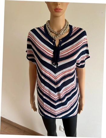 Haut multicolore pailleté à manches courtes Morgan taille M bon état