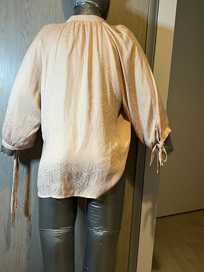 Chemise beige abricot M - photo numéro 7