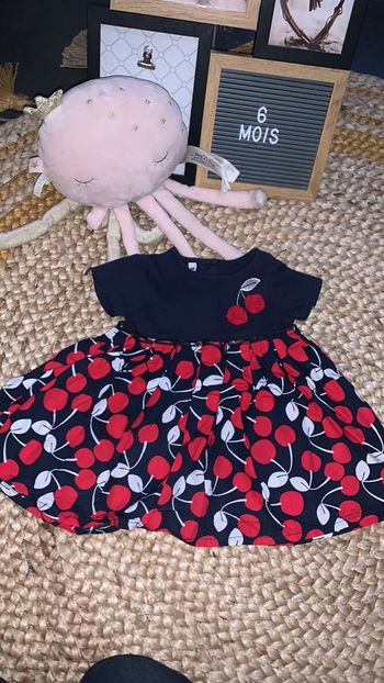 Robe 6 mois cerise