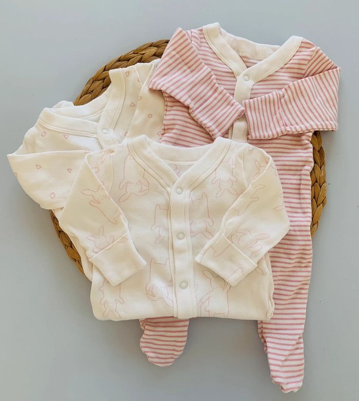 Lot 3 pyjamas en coton Mark & Spencer