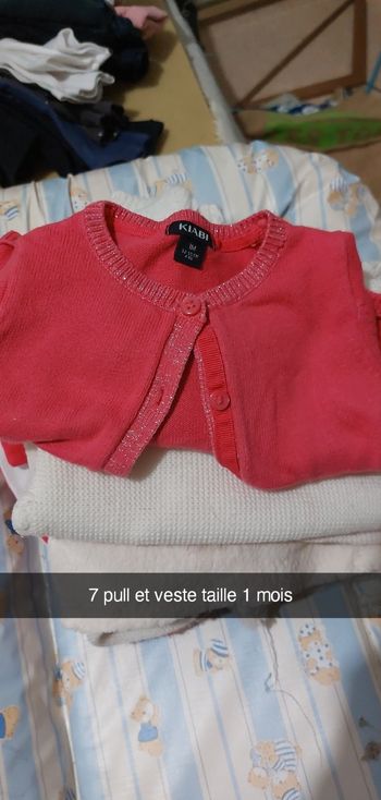 Veste et pull 1 mois