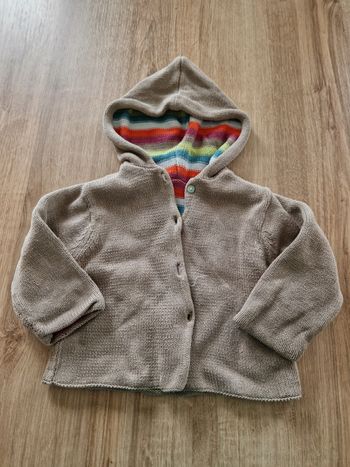Adorable Gilet Réversible à Capuche Vertbaudet (18 Mois)