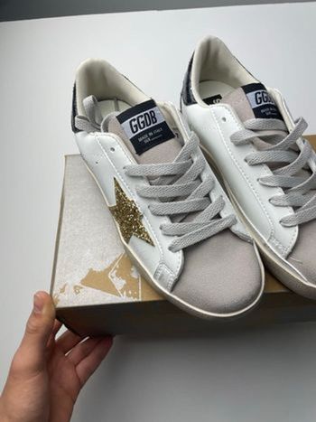Golden Goose  blanches étoile dorée pailletée  