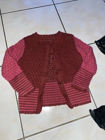 Gilet fait main 4/5 ans