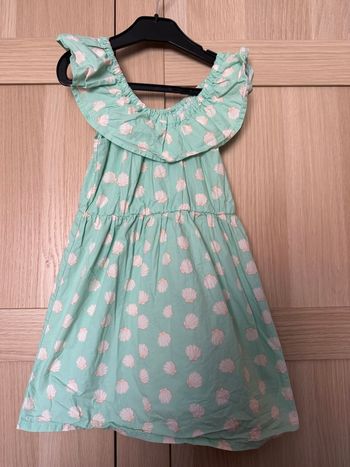 Robe bleu coquillages KIABI t.5ans