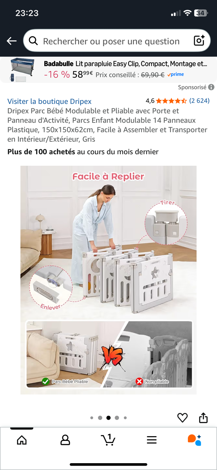 Parc bébé modulable - photo numéro 2