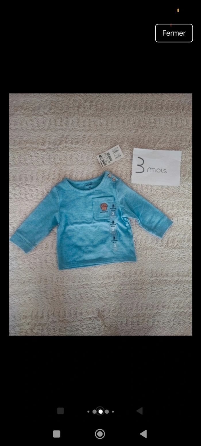 Lots vêtements bébé garçon taille 3 mois demi-saison/été - photo numéro 10
