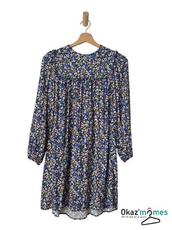 Robe fluide fleurie à manches longues - MNG 11-12 ans (152cm)