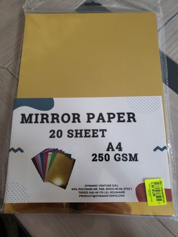 Feuille cartonnées miroir 
