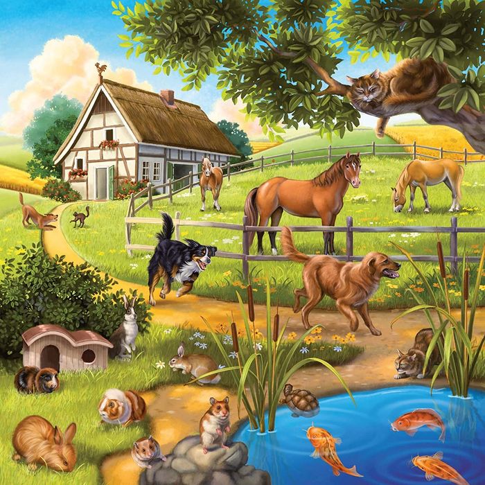 Ravensburger 09265 Animaux Sauvages du Zoo / Domestiques 3x49 pièces - photo numéro 4