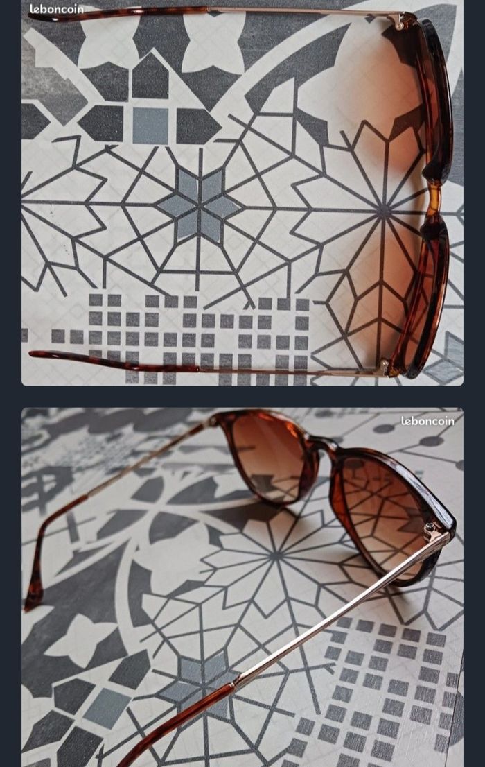 Lunettes de soleil catégorie 2, UV400 ; couleurs orange marron - photo numéro 3