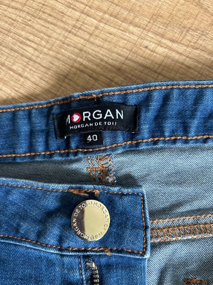 Jean bleu marine Morgan taille 40 jamais porté - photo numéro 9