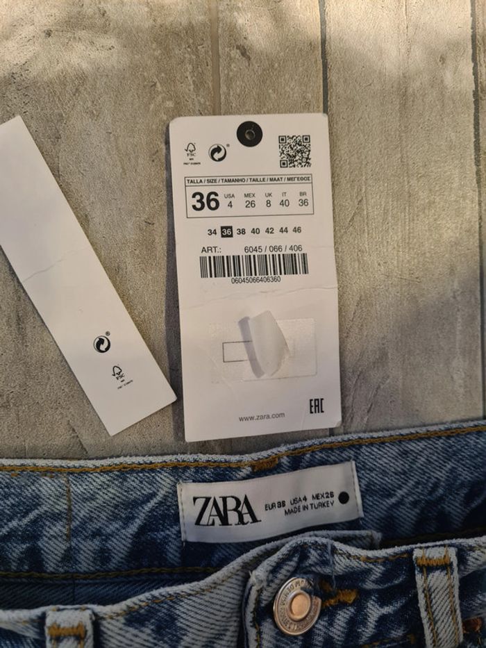 zara jean troué 36 neuf - photo numéro 6