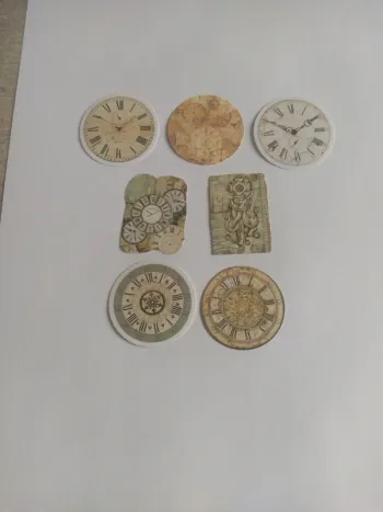 Lot de stickers thème horloge (lot C)