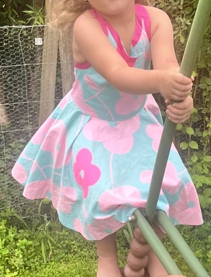 Robe fleurie jacadi dos ouvert 4 ans - photo numéro 3