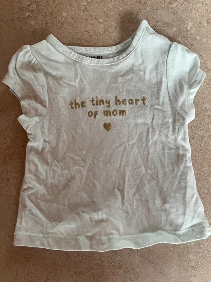 Tee shirt bébé fille 1 mois