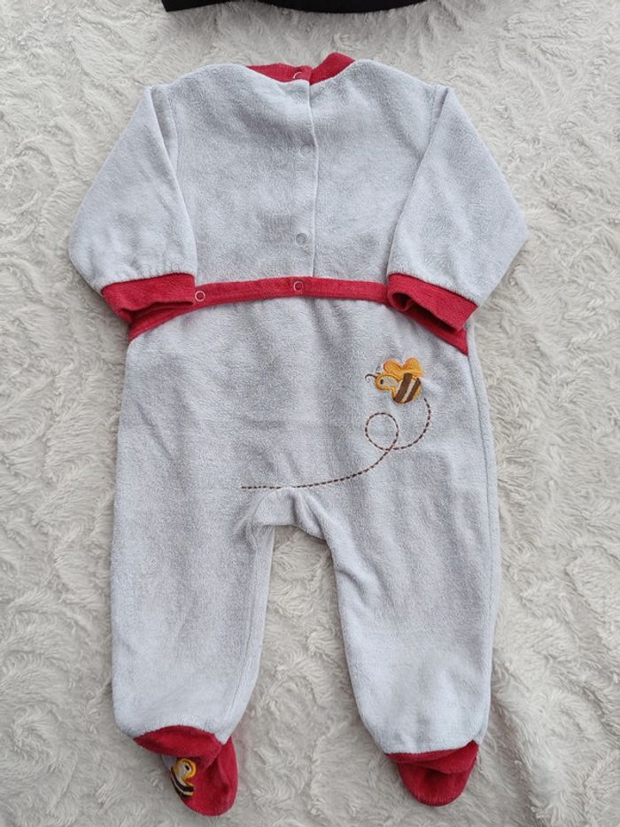 Pyjama grenouillère velours Garçon 3 mois Winnie l'ourson the pooh Disney Baby - photo numéro 7