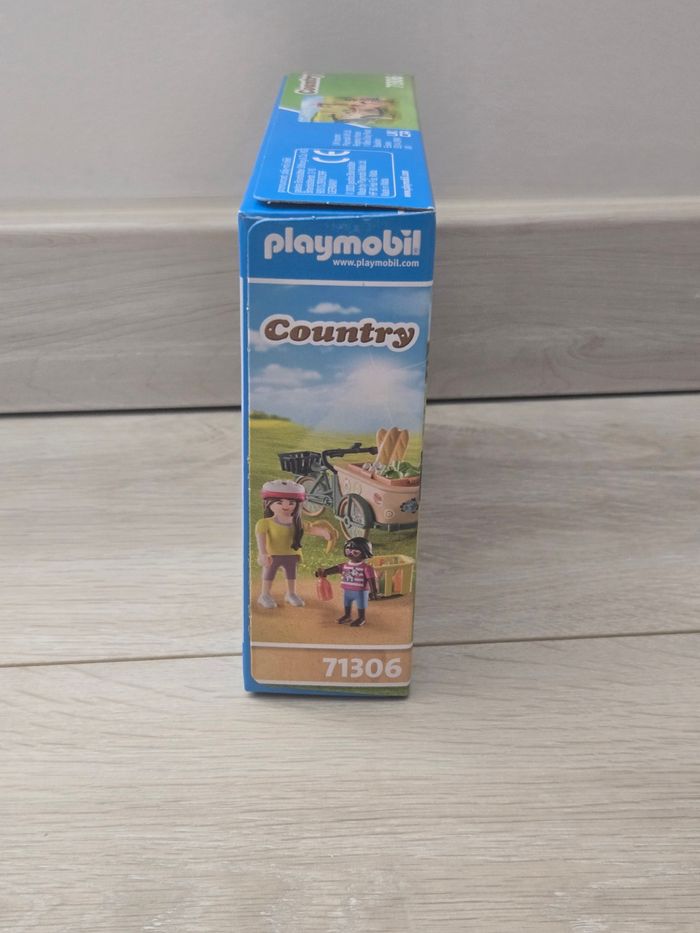 Playmobil country 71306 cycliste avec vélo et remorque avant neuf - photo numéro 3