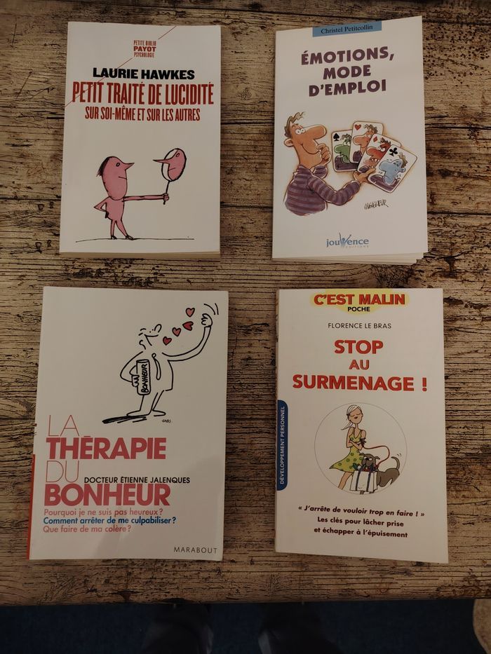 Lot de 4 livres bien vivre - photo numéro 1