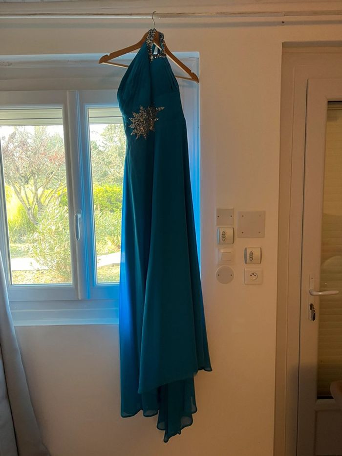 Robe cocktail femme bleu - photo numéro 2