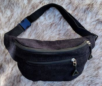 Sac Banane Velours Côtelé