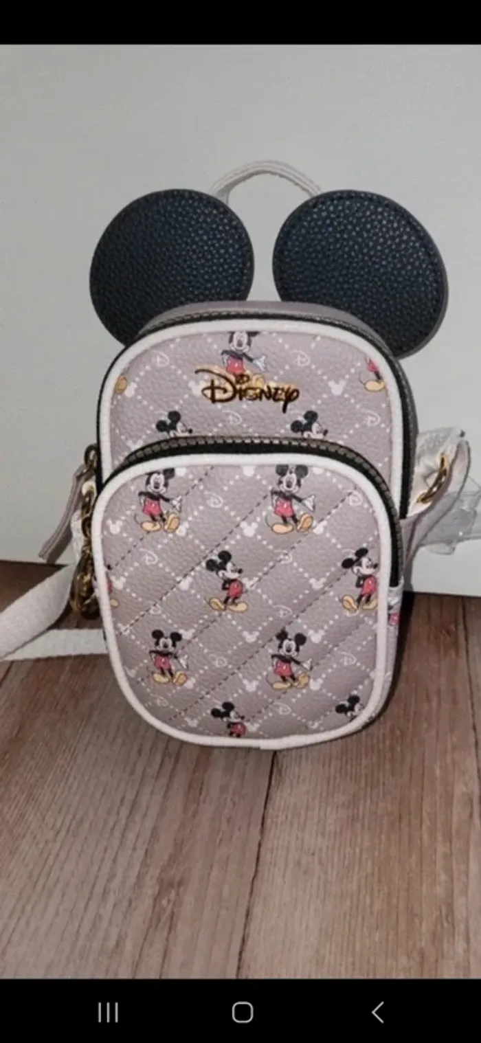 Sac bandoulière mickey beige - photo numéro 2