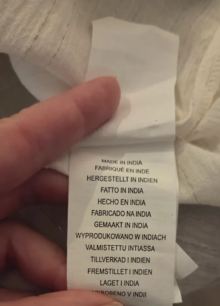 Blouse Kaporal blanche avec fils argentés – Taille M - photo numéro 13