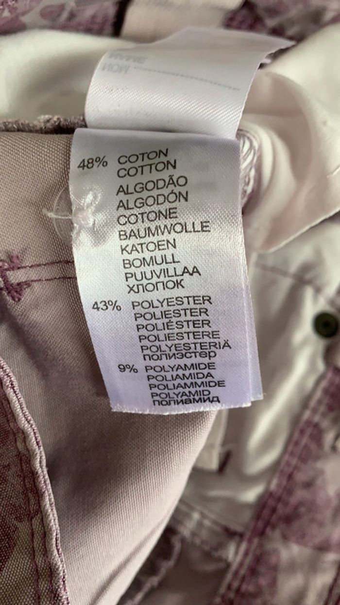 Pantalon toile violet papillons 🦋 8 ans Vertbaudet - photo numéro 9