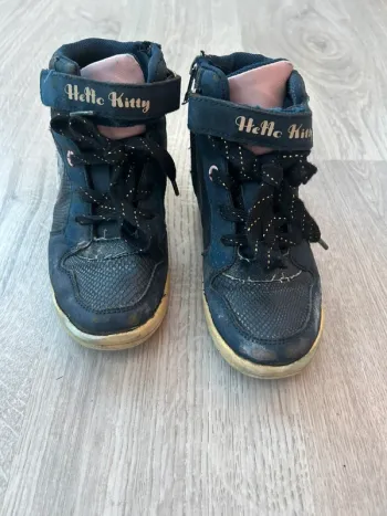 Paire de chassures type Sneakers montantes bleu marine - 29 - hello kitty