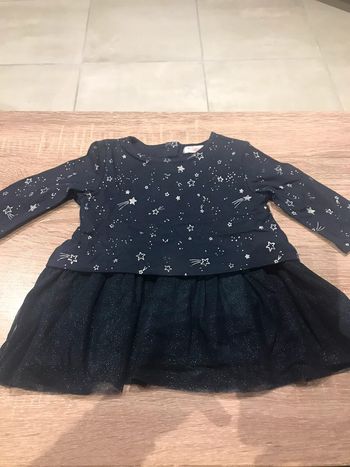 Robe tulle argentée 6 mois