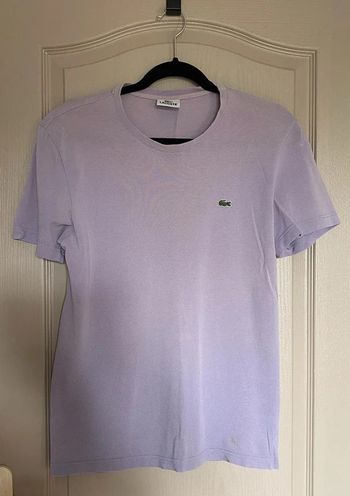 T-shirt Lacoste Vintage Lila Taille S Homme