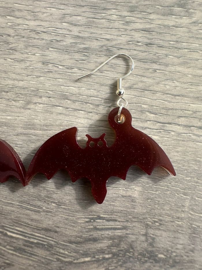 Boucles d'oreilles chauve souris - photo numéro 2