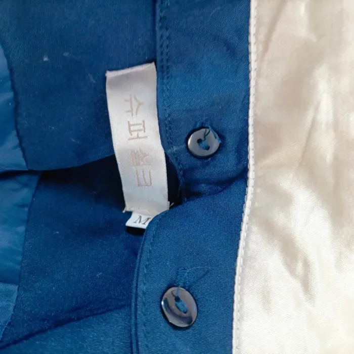 Veste bleu marine esprit victorien • détails dentelle & manches froncées A667 - photo numéro 12