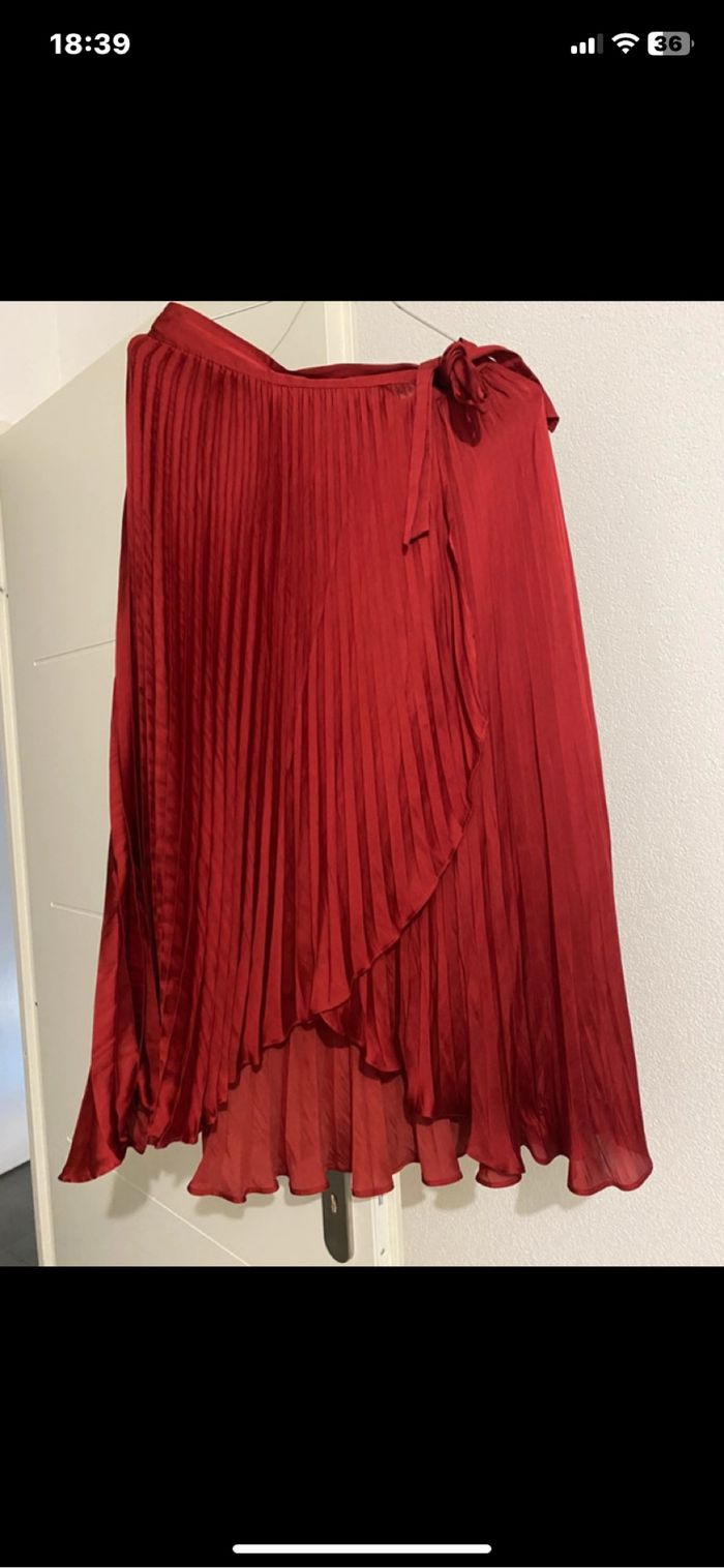Jupe asymétrique rouge - photo numéro 2