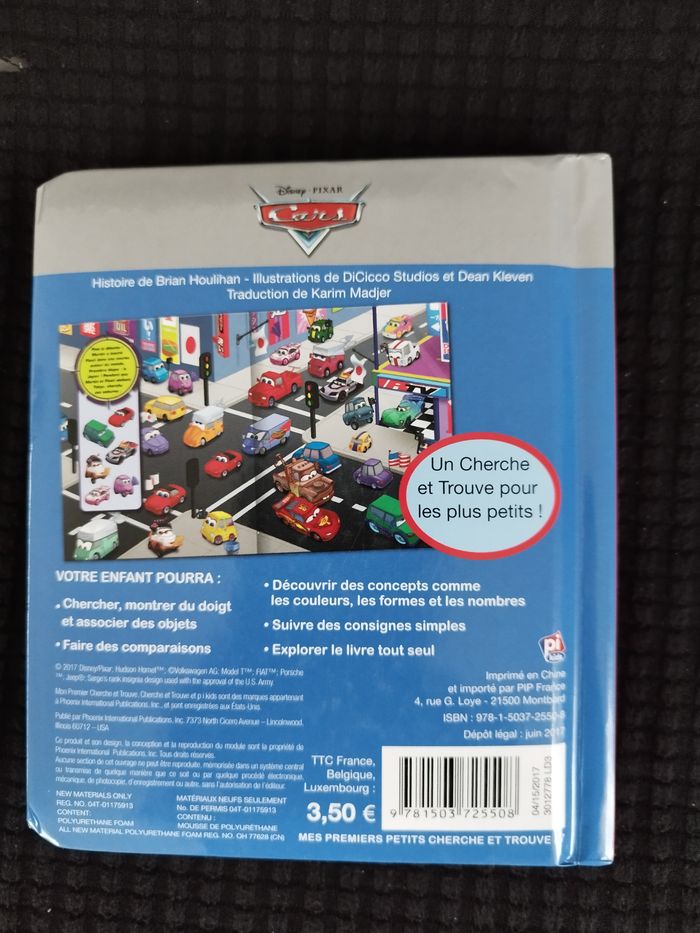 Livre cherche et trouve Cars cartonné - photo numéro 3