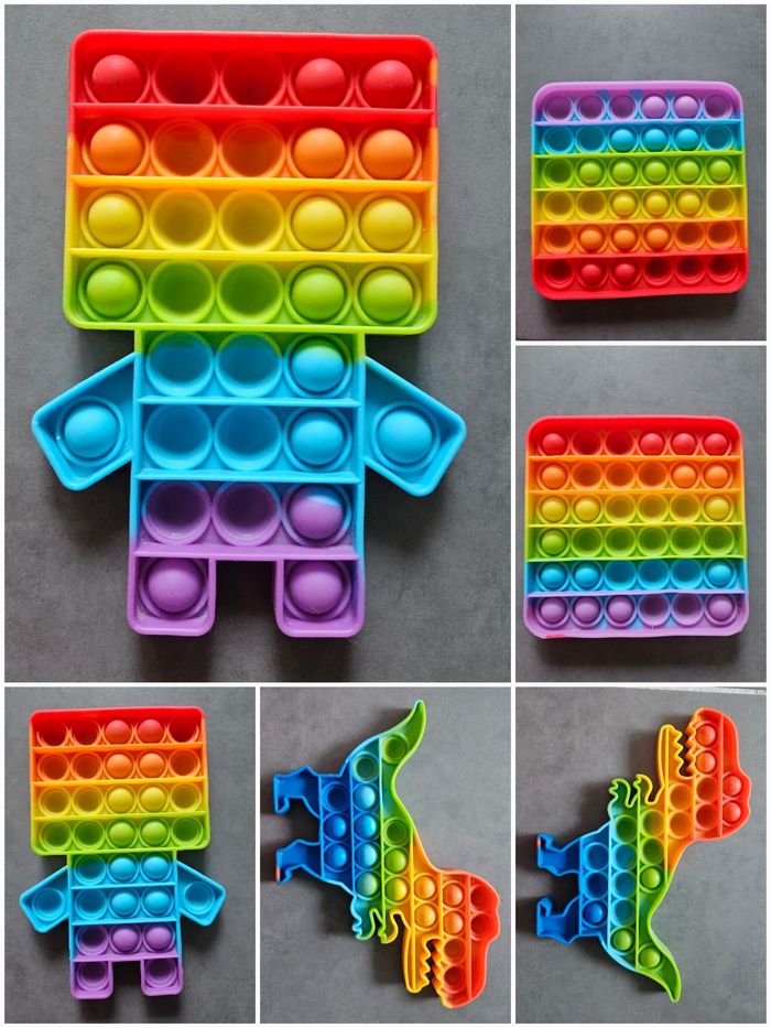 Lot de 4 Pop it, jouets sensoriels anti stress à bulles, Vraiment comme Neufs, très très propres - photo numéro 10