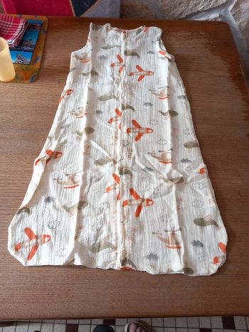 🚼gigoteuse turbulette Neuf gaze de coton 12/18 mois