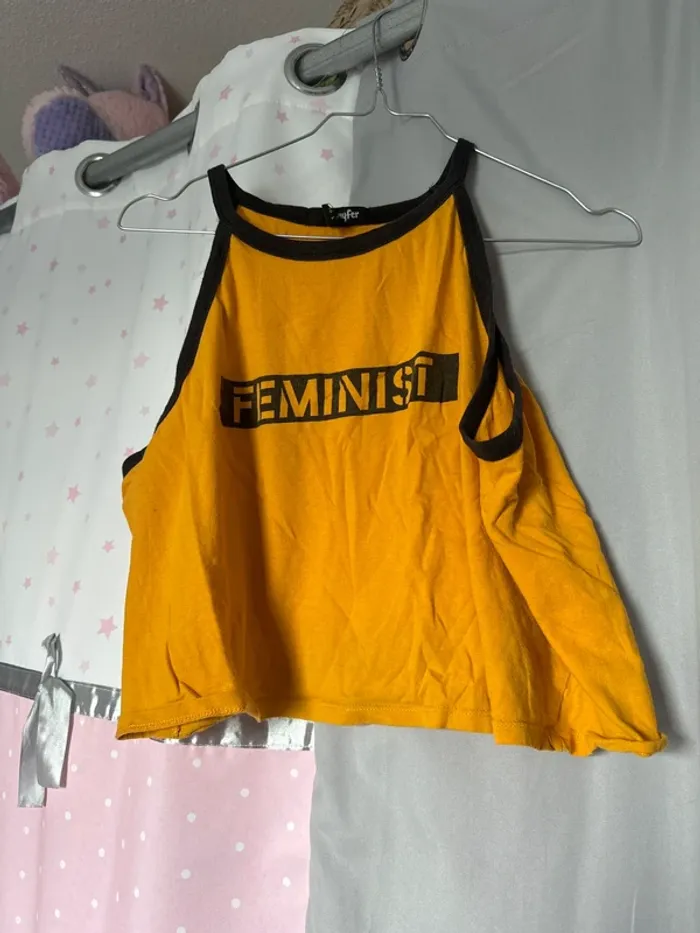 Crop Top Jaune