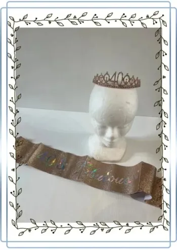 Accessoires anniversaire 40 & Fabulous, neuf sans étiquette