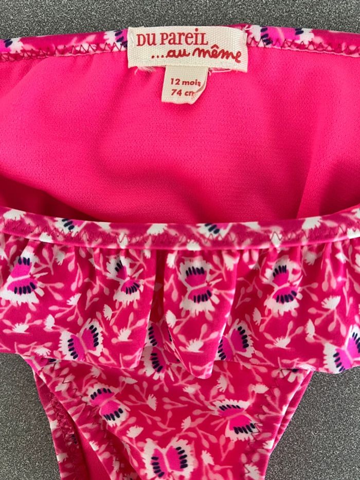 Maillot de bain rose papillon taille 12 mois Du Pareil au Même - photo numéro 3