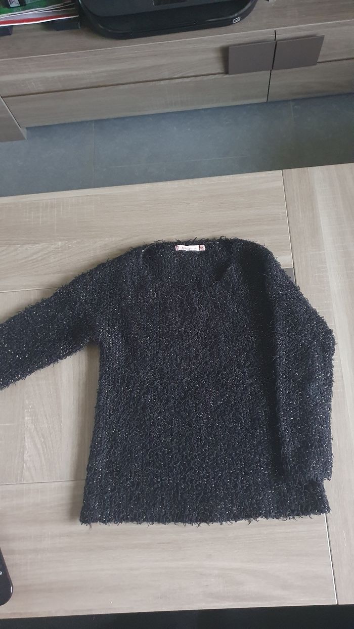 Pull pailleté noir