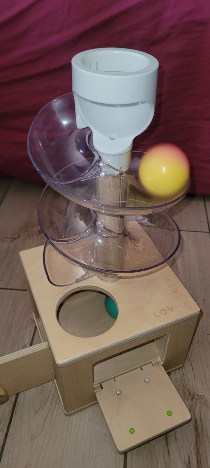 Toboggan à balles love very en bois - photo numéro 7